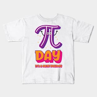 Pi Day Math Holiday Pi Symbol Number Kids T-Shirt